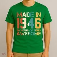 80th Birthday Made In 1946 80 Years Of Being Awesome T-Shirt thumb 3