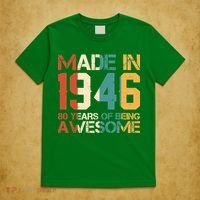 80th Birthday Made In 1946 80 Years Of Being Awesome T-Shirt thumb 5