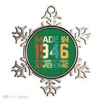 80th Birthday Made In 1946 80 Years Of Being Awesome Ornament thumb 0