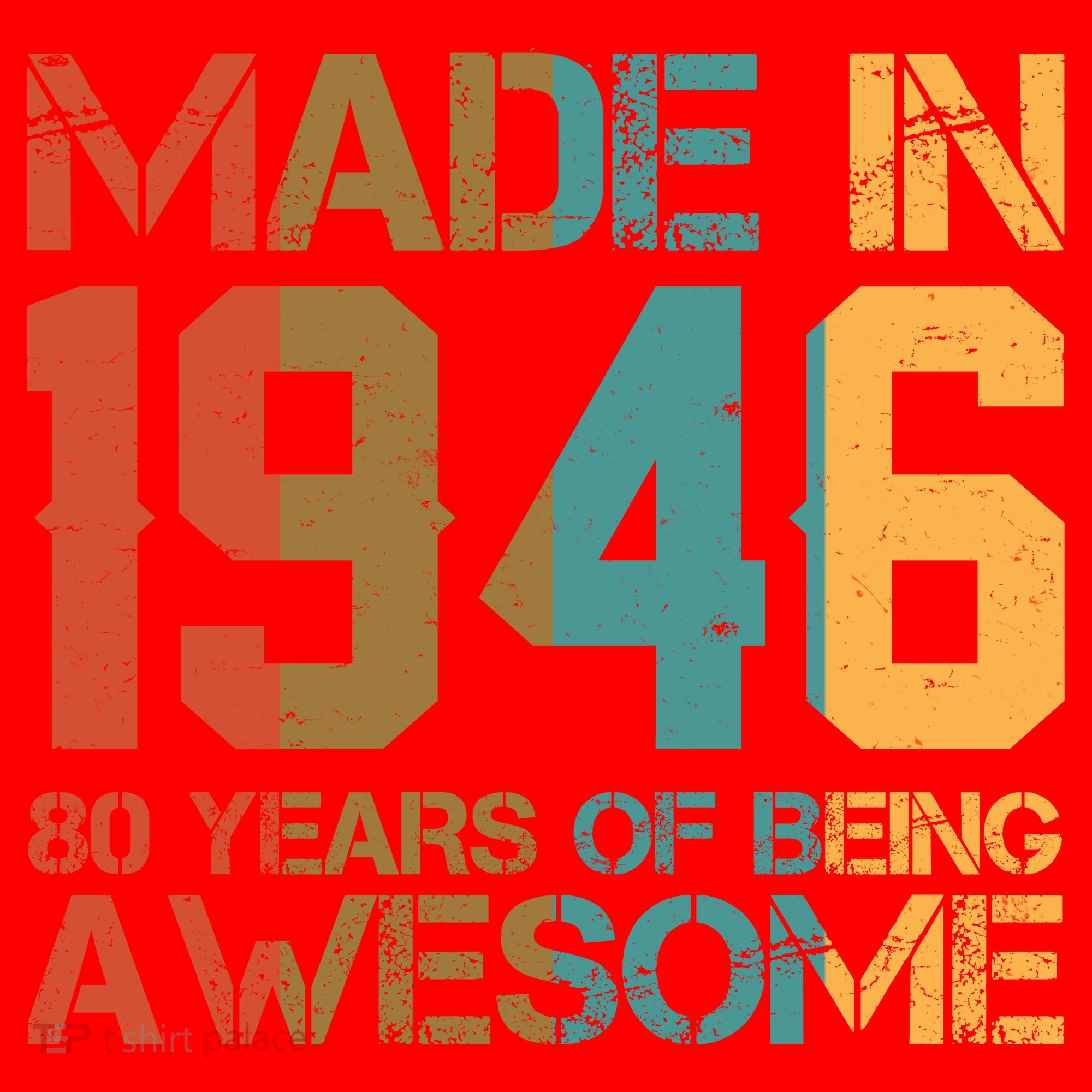 80th Birthday Made In 1946 80 Years Of Being Awesome Santa Hat