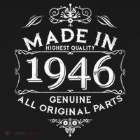 80th Birthday Made In 1946 Highest Quality Genuine All Original Parts Women's Hoodie thumb 2
