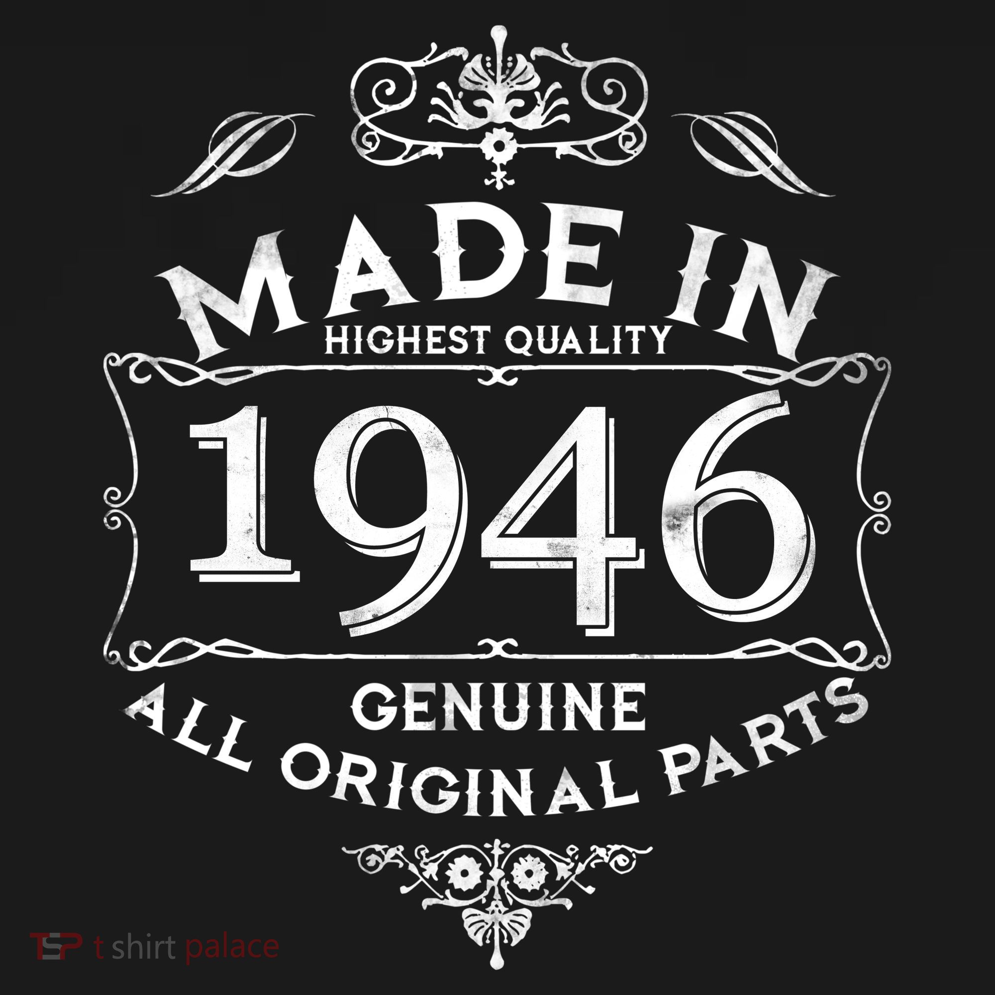 80th Birthday Made In 1946 Highest Quality Genuine All Original Parts Women's Hoodie