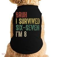 8th Birthday Outfit I`m 8 Year Old Six Seven Bruh 6-7 Doggie Tank thumb 0