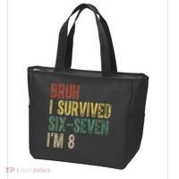 8th Birthday Outfit I`m 8 Year Old Six Seven Bruh 6-7 Tote Bag thumb 3