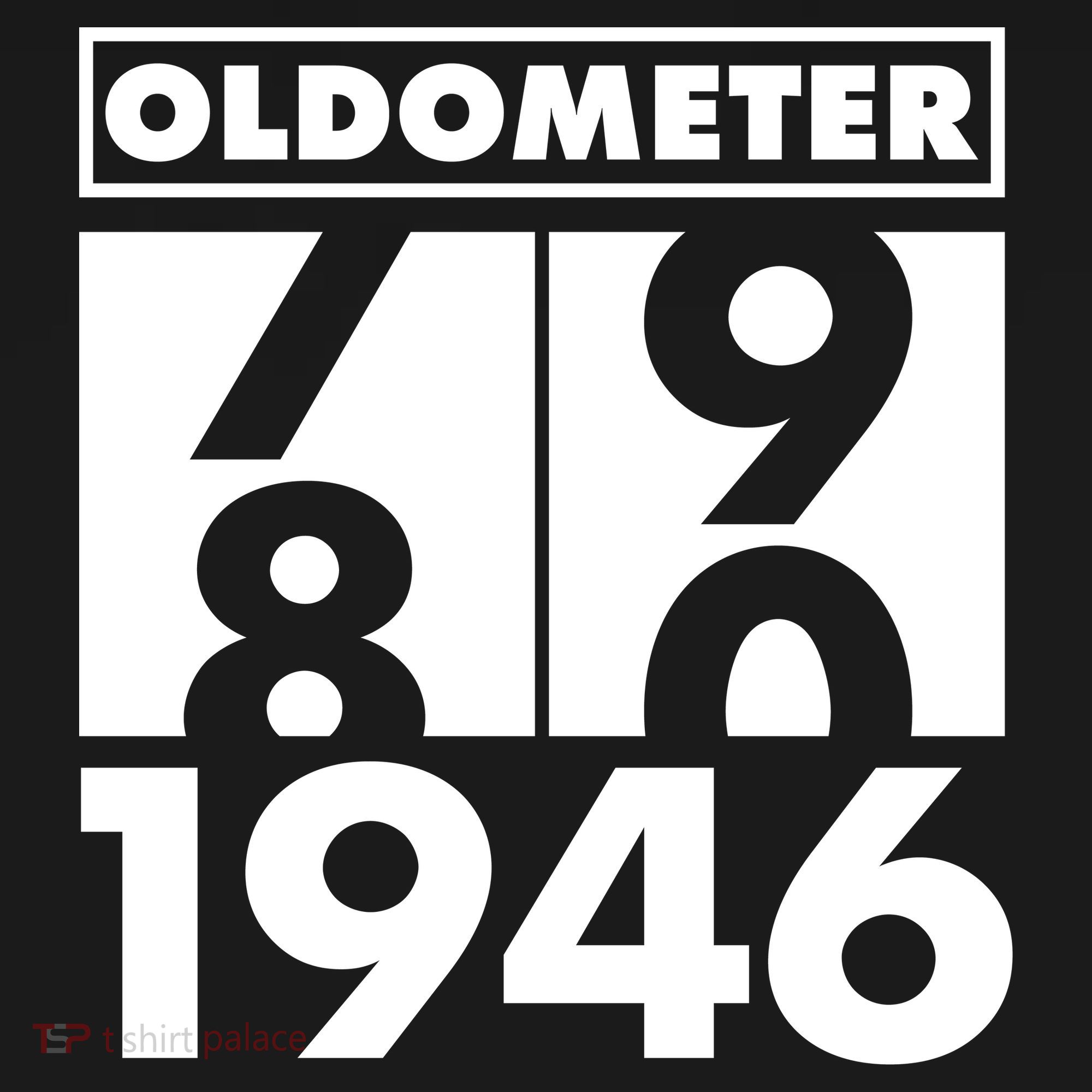 80th Birthday Oldometer 1946 Doggie Tank