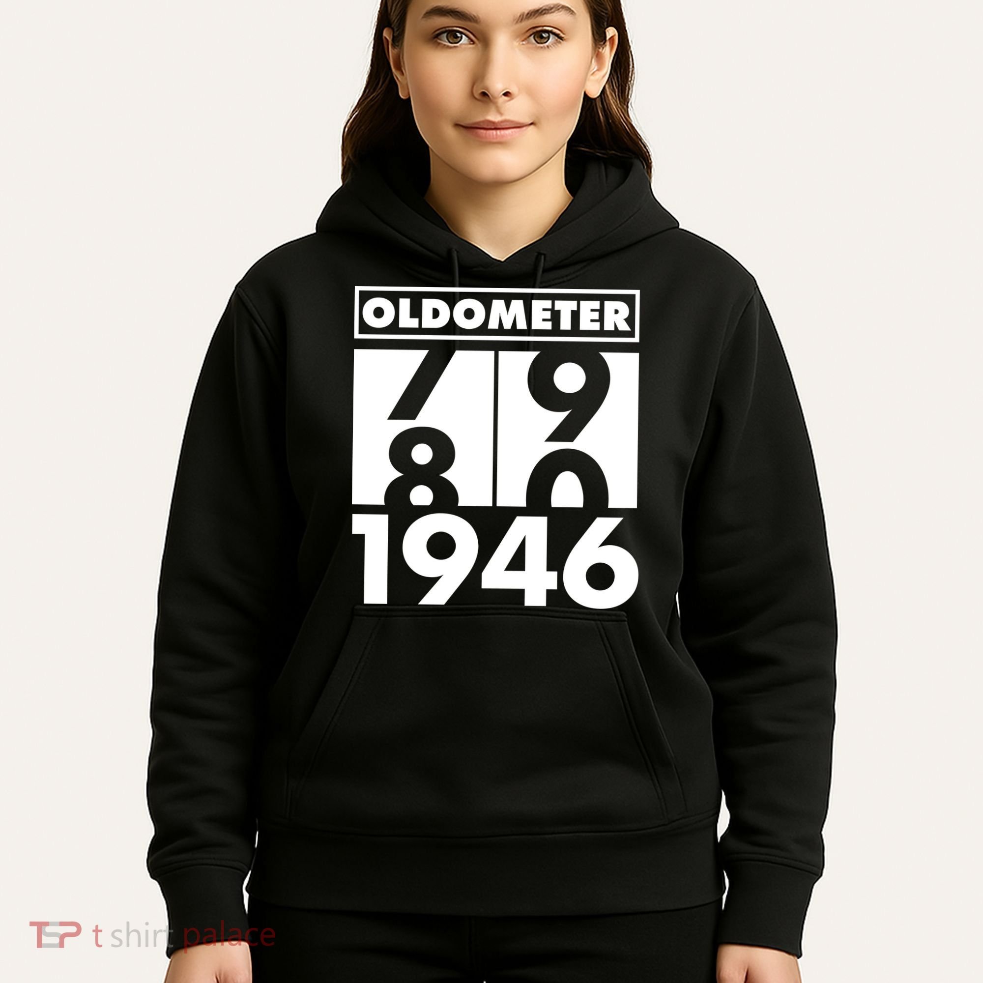 80th Birthday Oldometer 1946 Hoodie
