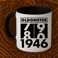 80th Birthday Oldometer 1946 Coffee Mug thumb 2