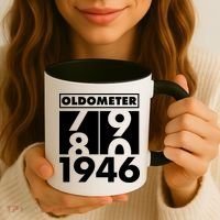 80th Birthday Oldometer 1946 Coffee Mug thumb 3