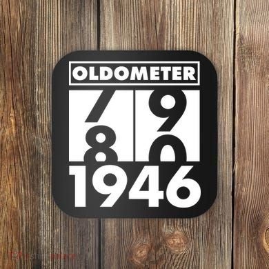 80th Birthday Oldometer 1946 Coaster