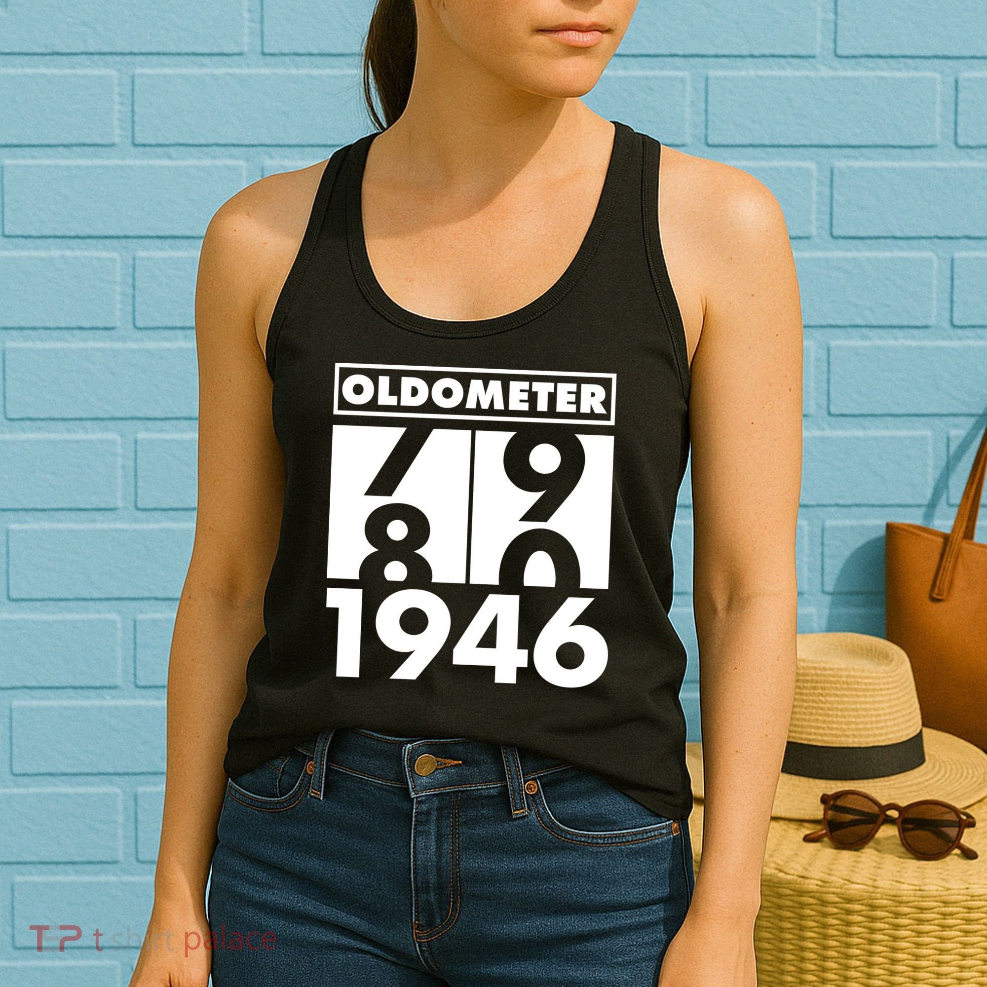 80th Birthday Oldometer 1946 Women's Tank Top