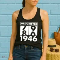 80th Birthday Oldometer 1946 Women's Tank Top thumb 2