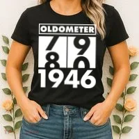 80th Birthday Oldometer 1946 Women's T-Shirt thumb 2