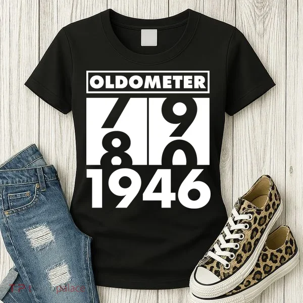 80th Birthday Oldometer 1946 Women's T-Shirt