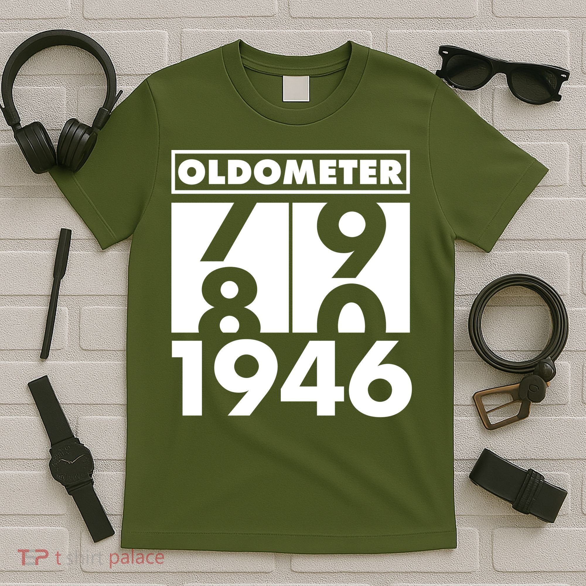 80th Birthday Oldometer 1946 T-Shirt