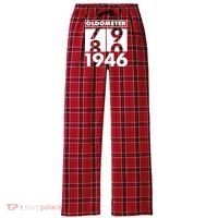 80th Birthday Oldometer 1946 Women's Flannel Plaid Pajama Pants thumb 0