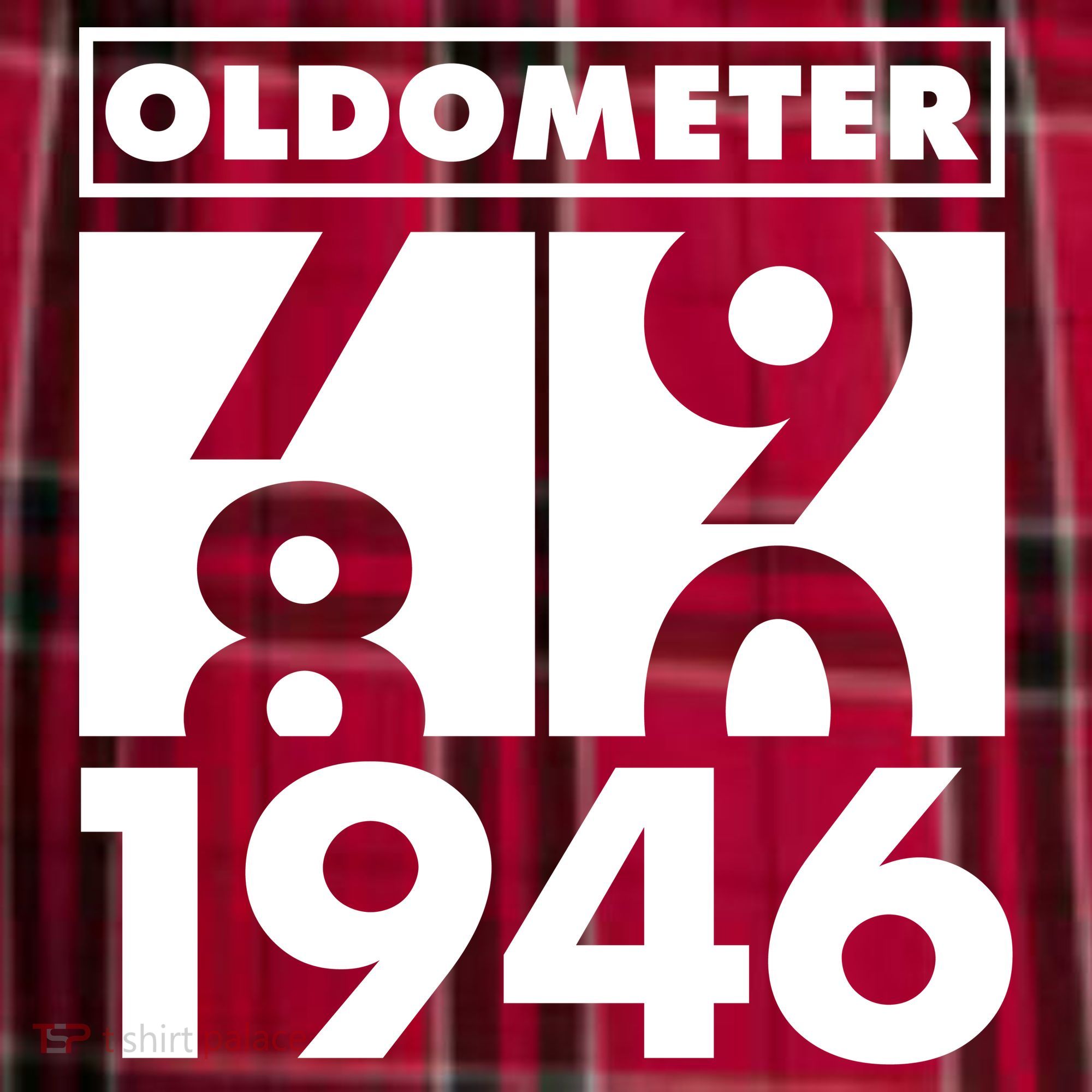 80th Birthday Oldometer 1946 Women's Flannel Plaid Pajama Pants