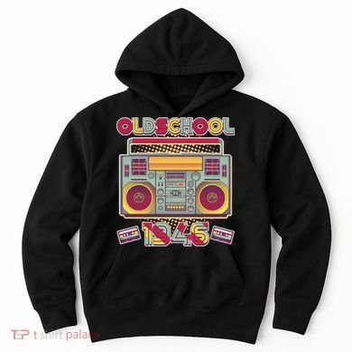 80th Birthday Oldschool Boombox 1946 Hoodie