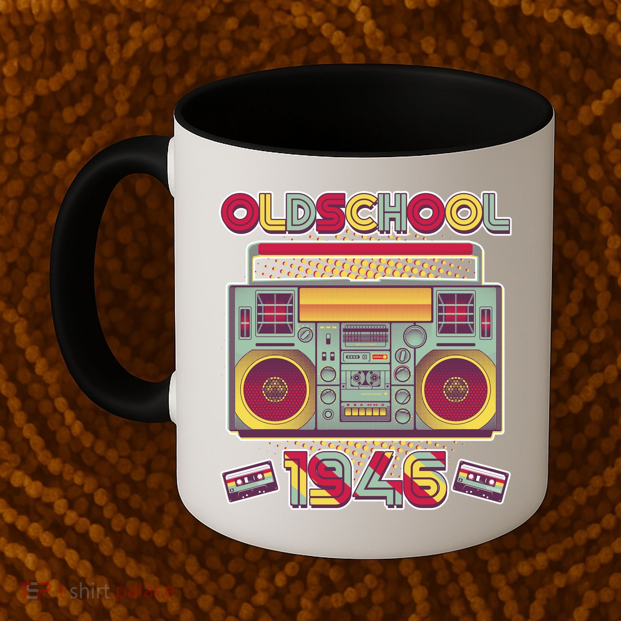 80th Birthday Oldschool Boombox 1946 Coffee Mug