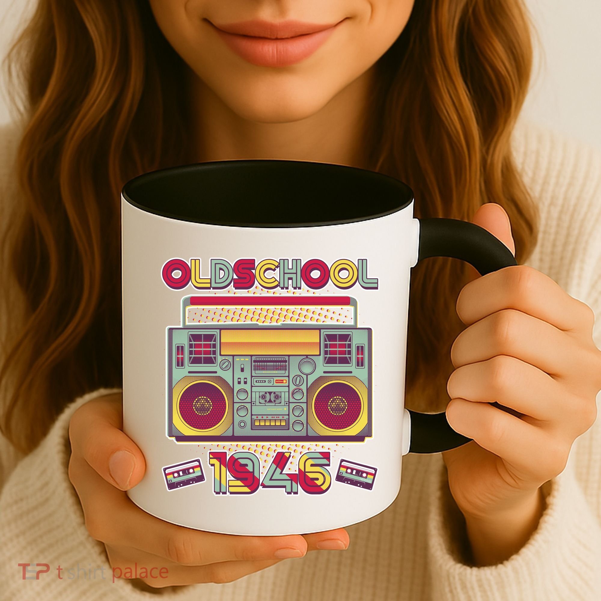 80th Birthday Oldschool Boombox 1946 Coffee Mug