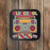 80th Birthday Oldschool Boombox 1946 Coaster thumb 0