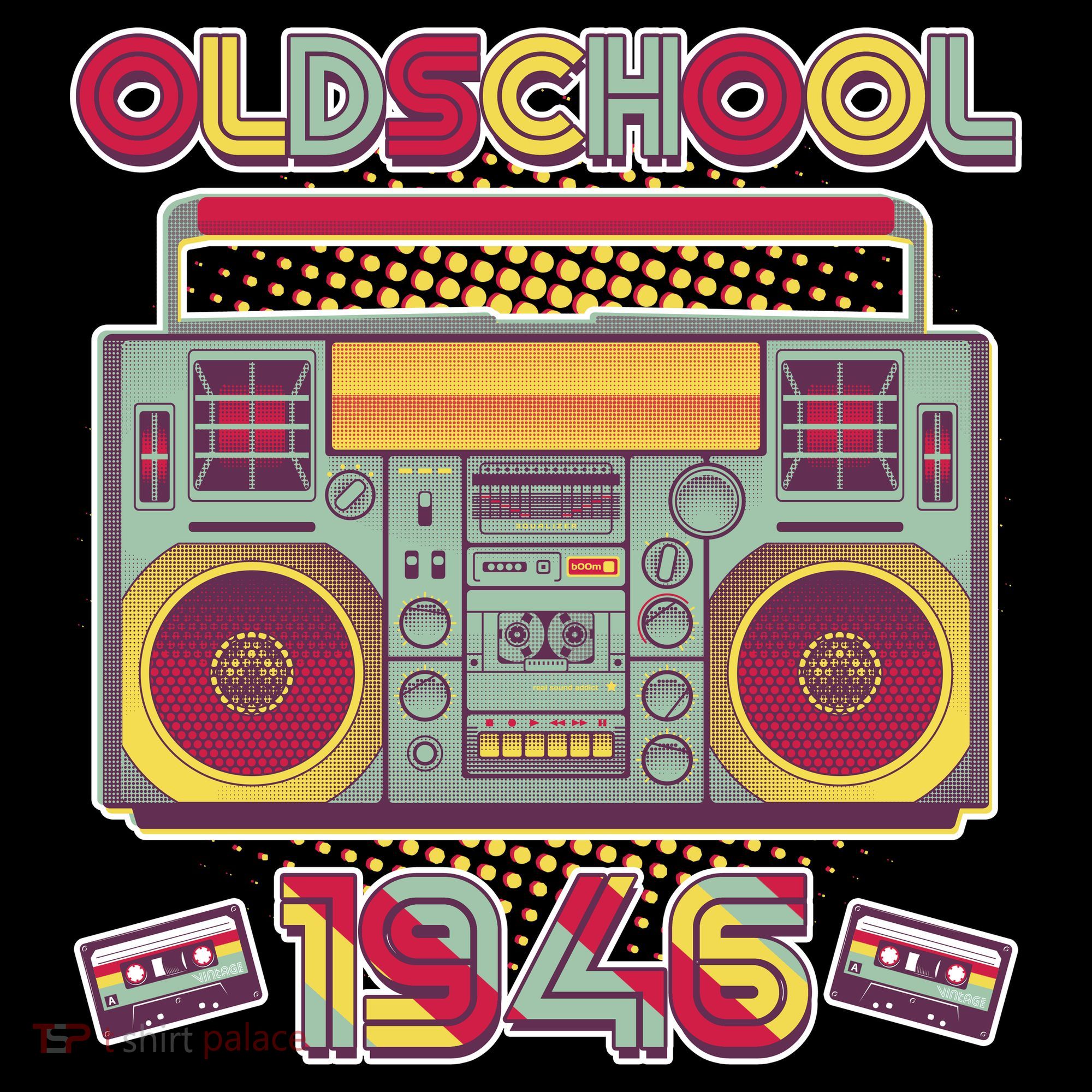 80th Birthday Oldschool Boombox 1946 Women's Hoodie