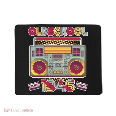80th Birthday Oldschool Boombox 1946 Mousepad