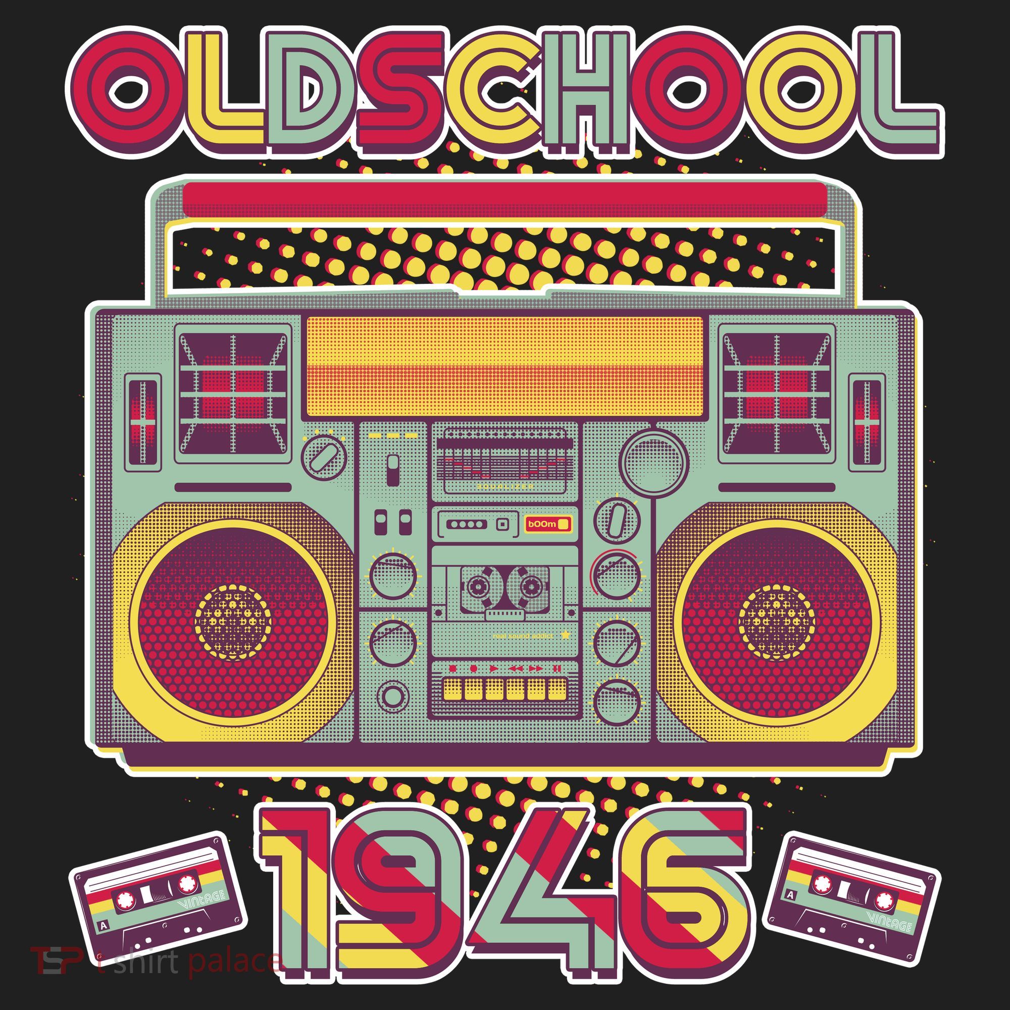 80th Birthday Oldschool Boombox 1946 Hat