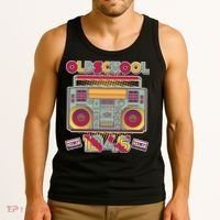 80th Birthday Oldschool Boombox 1946 Tank Top thumb 3