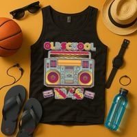 80th Birthday Oldschool Boombox 1946 Tank Top thumb 4