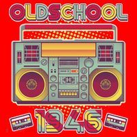 80th Birthday Oldschool Boombox 1946 Santa Hat thumb 1