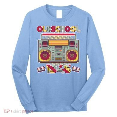 80th Birthday Oldschool Boombox 1946 Long Sleeve Shirt