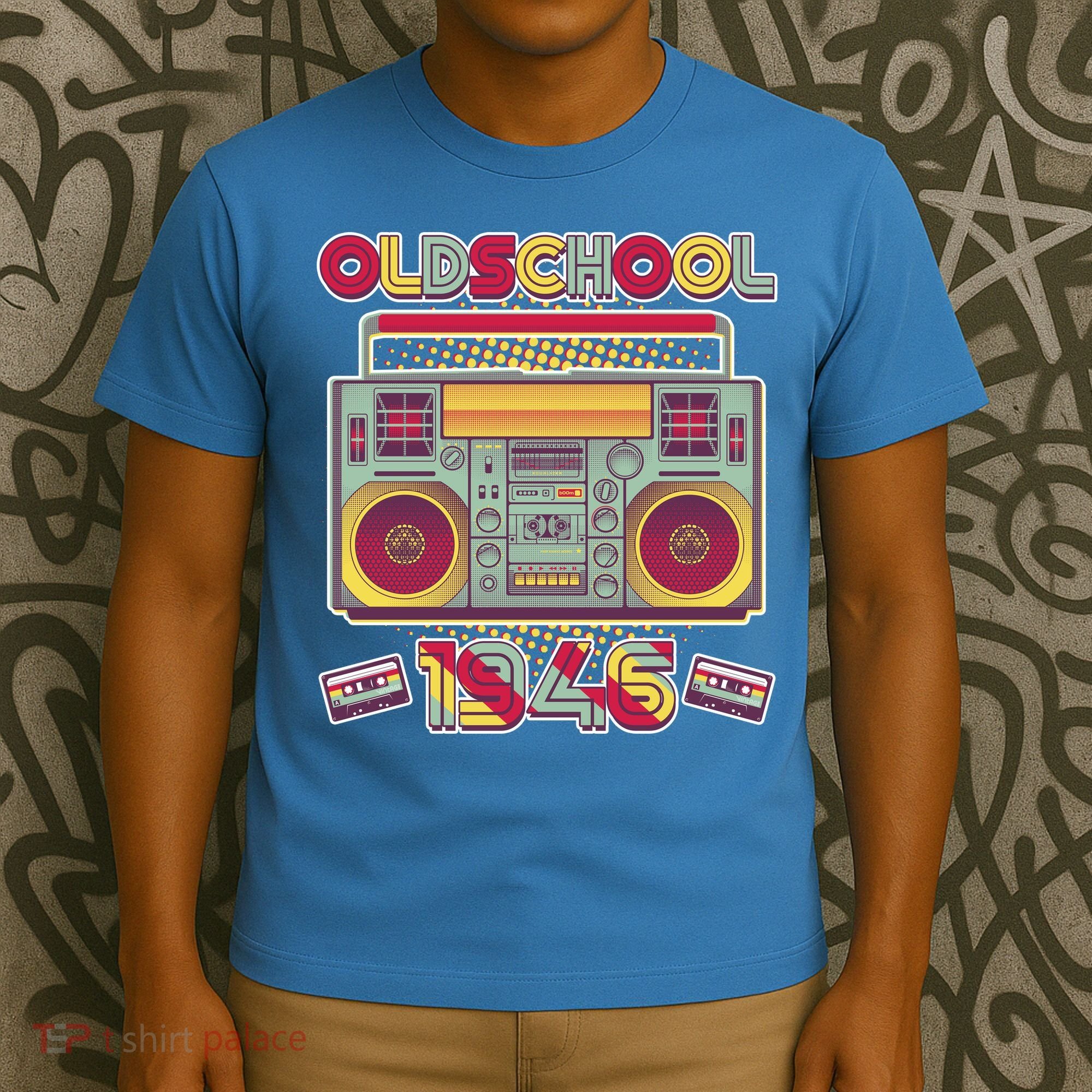 80th Birthday Oldschool Boombox 1946 T-Shirt