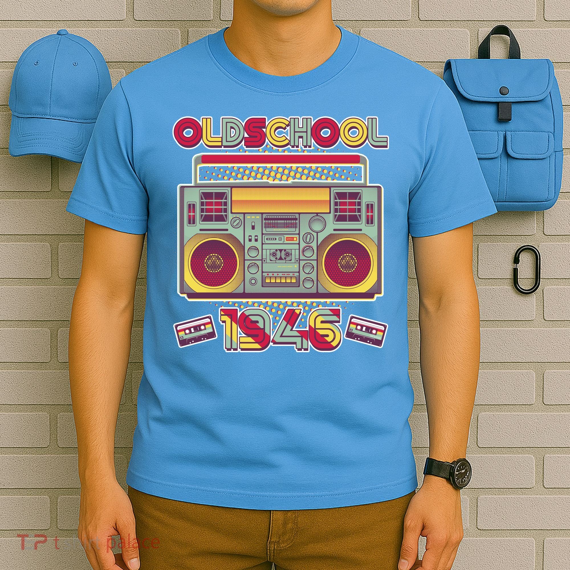 80th Birthday Oldschool Boombox 1946 T-Shirt