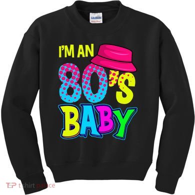 80's Baby Retro Fashion Throwback Culture Party Lover Kids Sweatshirt