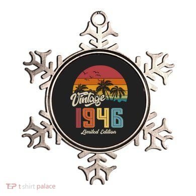 80th Birthday Retro Vintage 1946 Tropical Palm Trees Ornament