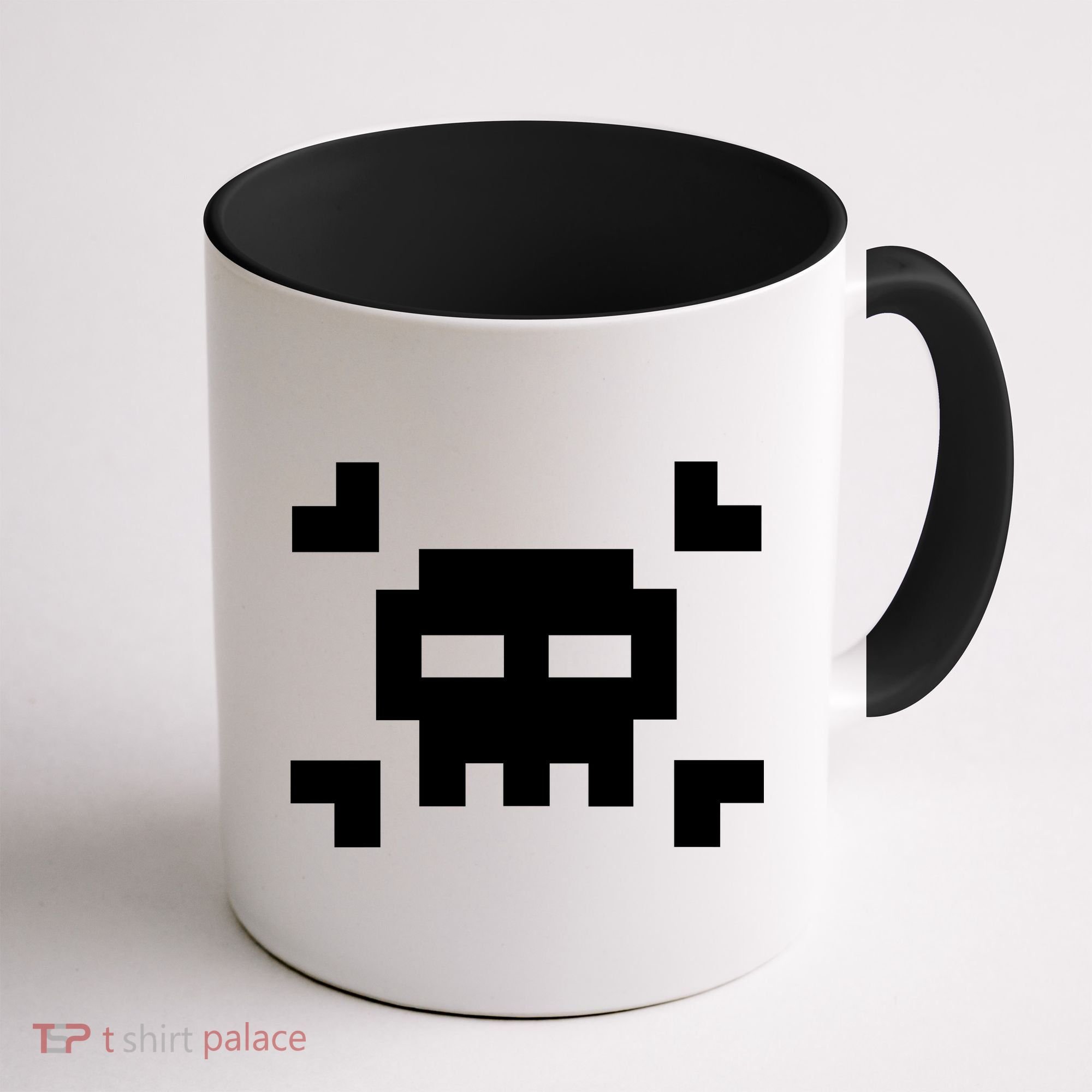 8 Bit Skull Coffee Mug