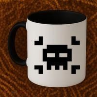 8 Bit Skull Coffee Mug thumb 2