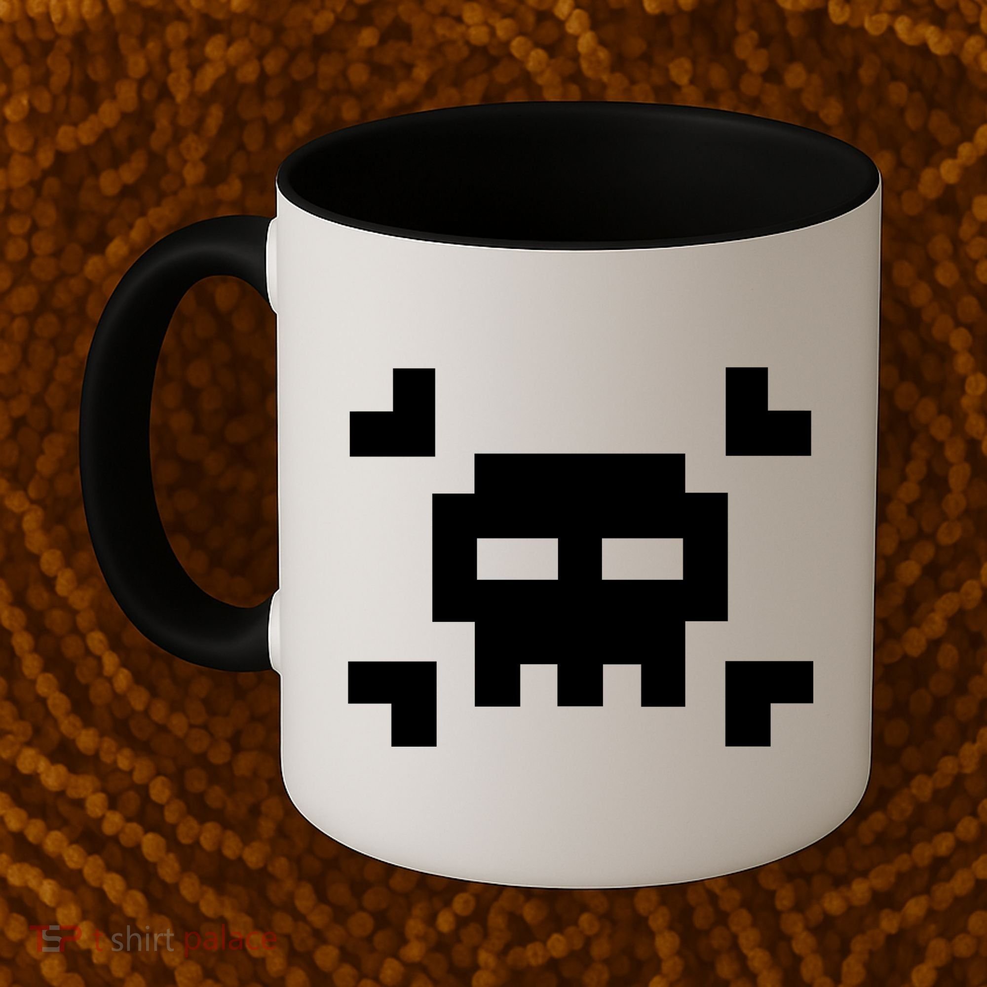 8 Bit Skull Coffee Mug