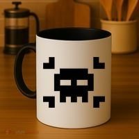 8 Bit Skull Coffee Mug thumb 4