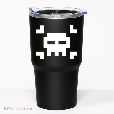 8 Bit Skull Tumbler
