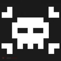 8 Bit Skull Ornament thumb 1