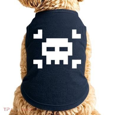8 Bit Skull Doggie Tank