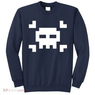 8 Bit Skull Sweatshirt