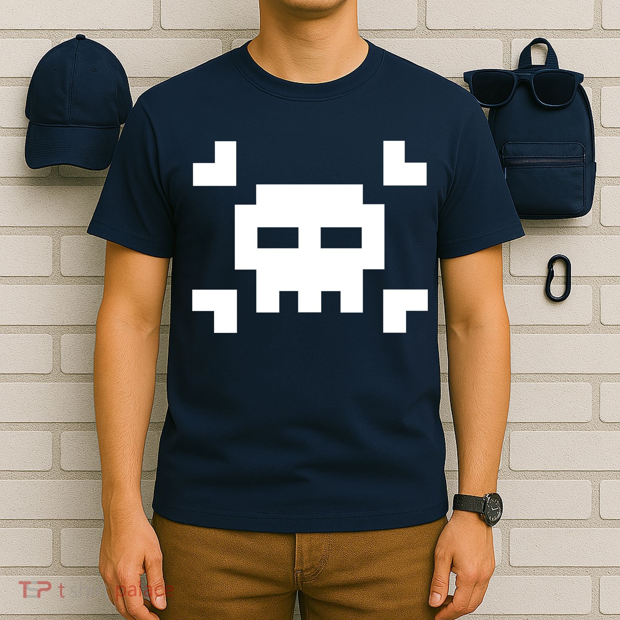 8 Bit Skull T-Shirt