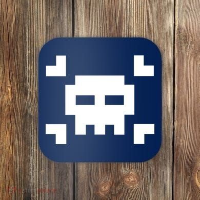 8 Bit Skull Coaster