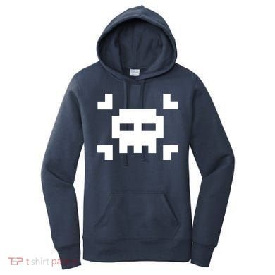 8 Bit Skull Women's Hoodie