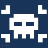 8 Bit Skull Women's Hoodie thumb 2