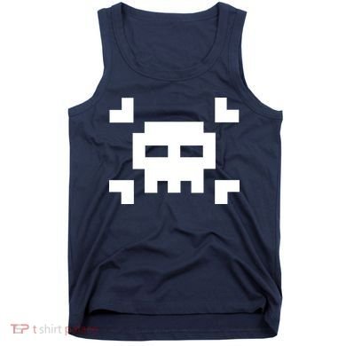 8 Bit Skull Tank Top