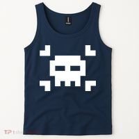 8 Bit Skull Tank Top thumb 2
