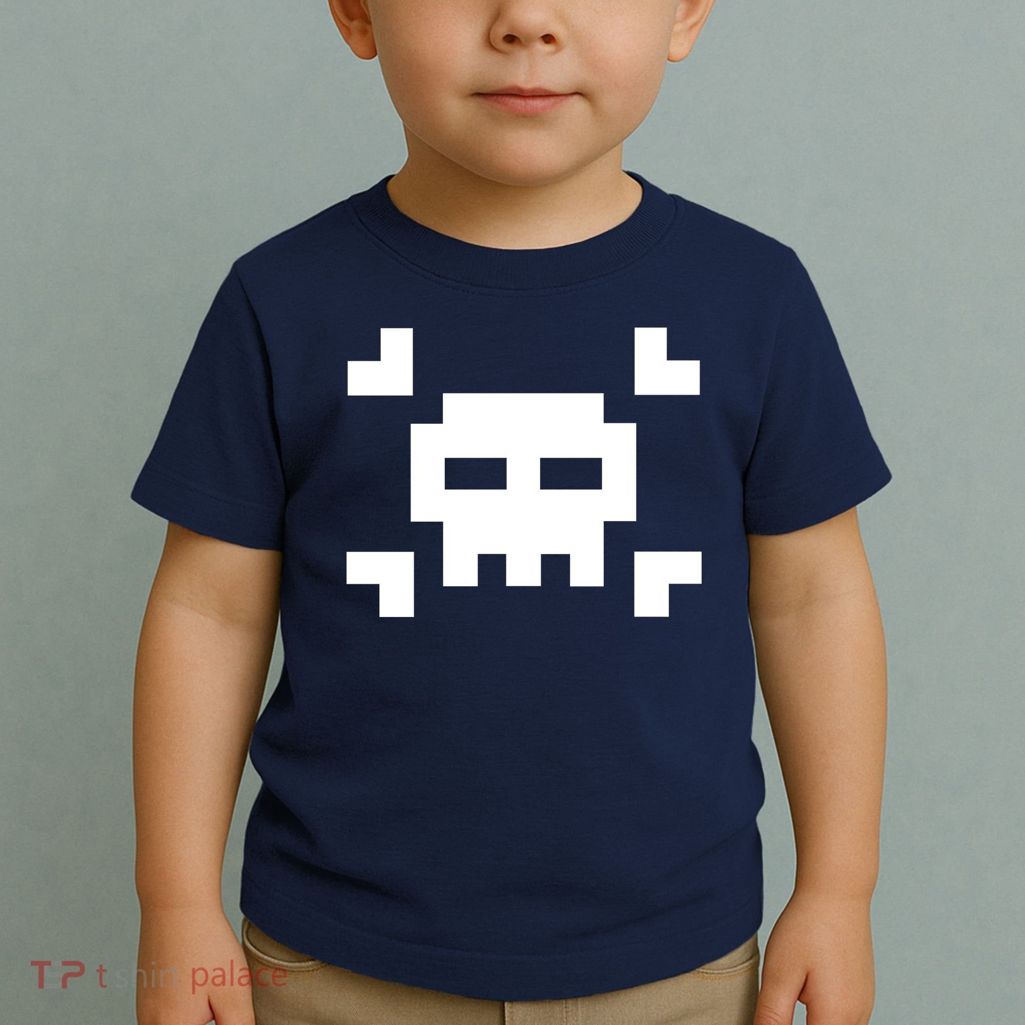 8 Bit Skull Toddler T-Shirt